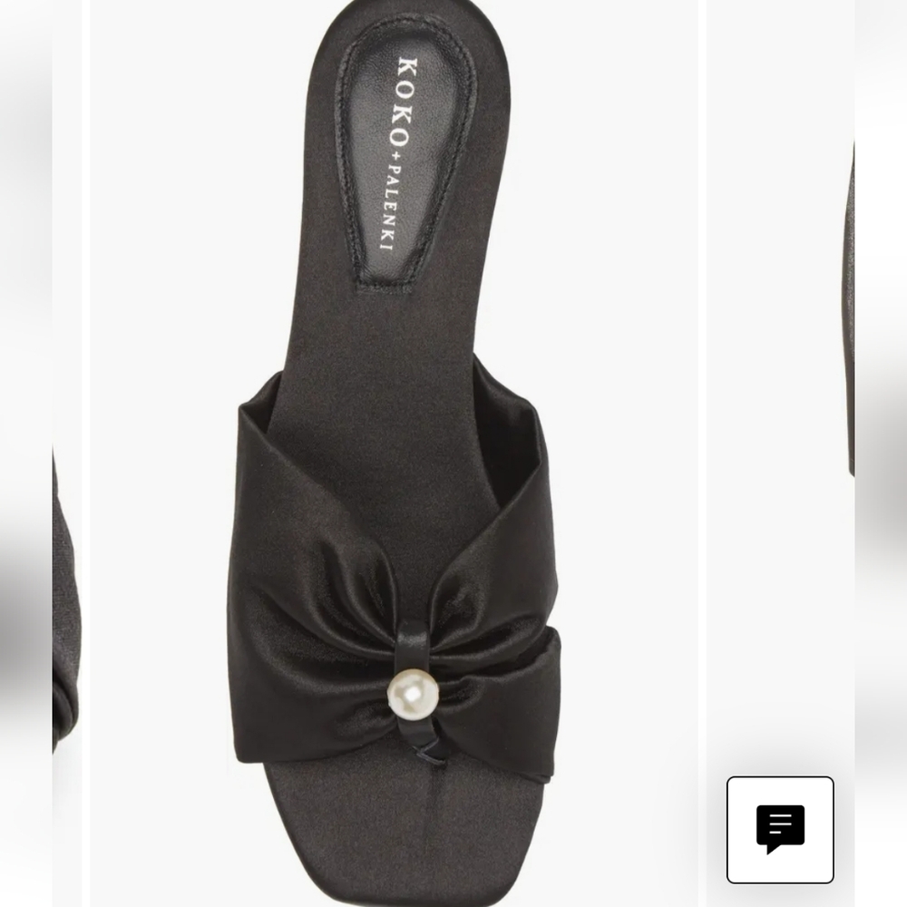 New Black Tara Slide Sandal By Koko & Palenki for Women's 7.5 & 8 - Picture 6 of 10